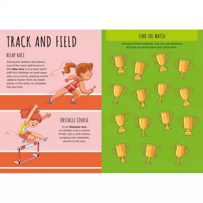 Carte de activitati cu abtibilduri - Ora de sport