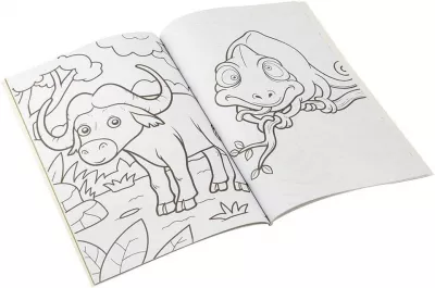 Carte de colorat cu activitati - Jungla