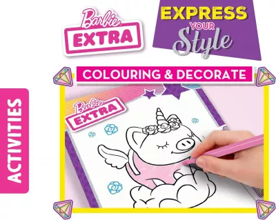 Carte de colorat cu activitati Barbie  - Stilul tau