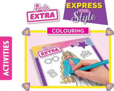 Carte de colorat cu activitati Barbie  - Stilul tau