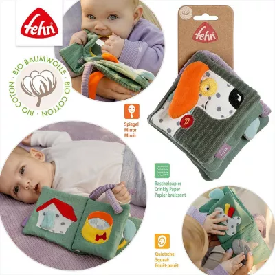 Carte din plus pentru bebelusi - Catelus NATUR