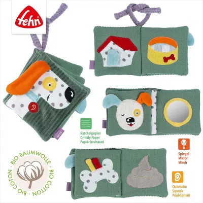 Carte din plus pentru bebelusi - Catelus NATUR