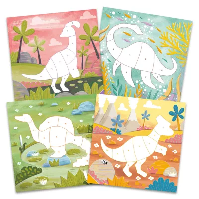 Cartea mea cu stickere -  Dinozauri prietenosi