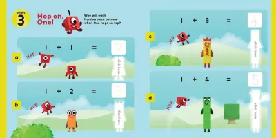 Carticica cu abtibilduri Numberblocks - Summer Fun