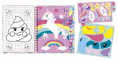 Carticica cu activitati si abtibilduri - Unicorn