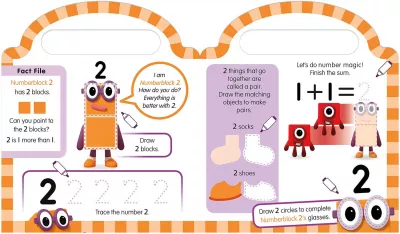 Carticica Scriu si sterg- Numberblocks 123