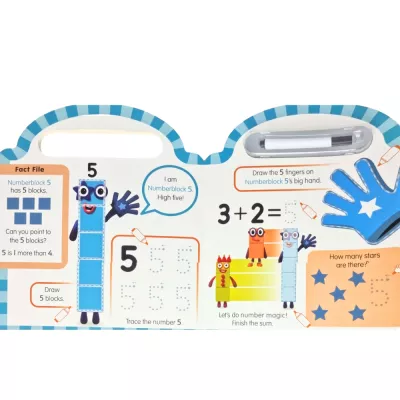 Carticica Scriu si sterg- Numberblocks 123