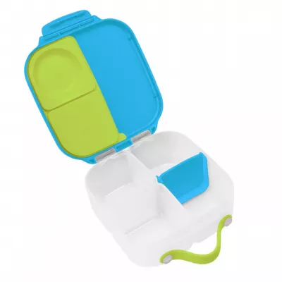 Caserola compartimentata Mini Lunchbox - albastru/verde - b.box