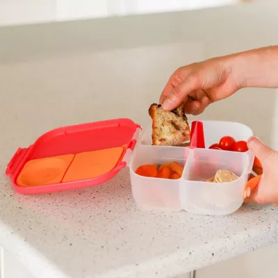 Caserola compartimentata Mini Lunchbox - roz/portocaliu - b.box