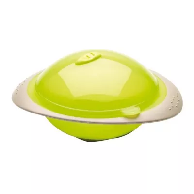 Castron cu capac pentru microunde  - Green - Thermobaby