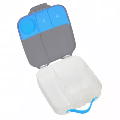 Caserola compartimentata Lunchbox - gri/albastru - b.box