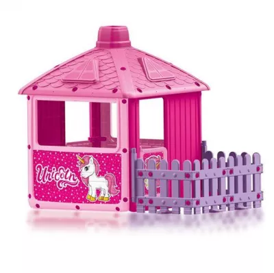 Casuta cu gard pentru copii - Unicorn - Dolu