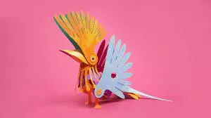 Clixo® joc magnetic de construit - Pasari tropicale (22 piese)