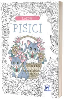 Colorez pisici - carte de colorat