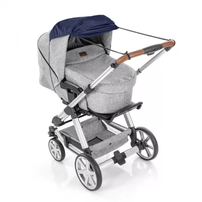 Copertina pentru protectie solara UV 50+, parasolar pentru carucior de copii, model universal, bleumarin, Reer ShineSafe Bleu 84213