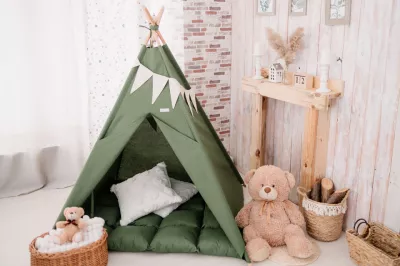 Cort de joaca teepee - Evergreen - Maradalia Kids