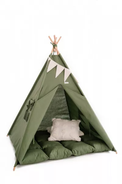 Cort de joaca teepee - Evergreen - Maradalia Kids