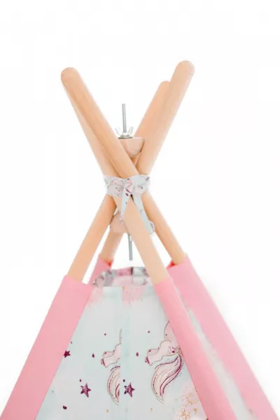 Cort de joaca teepee - Unicorn Heaven - Roz - Maradalia Kids