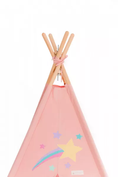 Cort de joaca pictat manual - Unicorn - Roz - Maradalia Kids