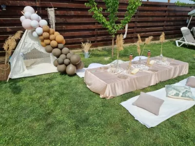Cort teepee, dantela - Ivory - Maradalia Kids