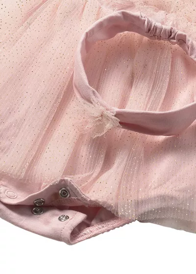 Costumas (rochita) cu tul + diadema - Mayoral  2-4 luni