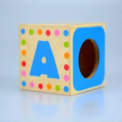Cuburi de construit cu forme si litere - Jumini
