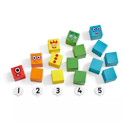 Cuburi din lemn Numberblocks  - De la 1 la 5