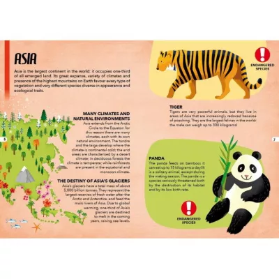 Cunoaste si exploreaza - Puzzle Animale pe cale de disparitie (205 piese)