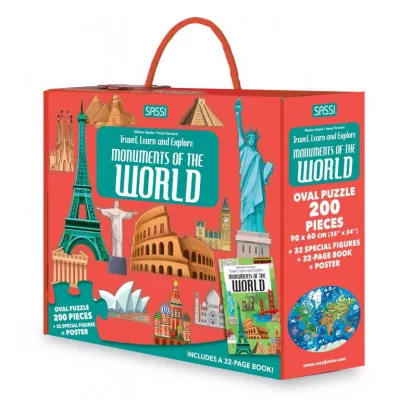 Cunoaste si exploreaza - Puzzle Monumentele lumii (200 piese)