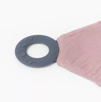 Doomoo - Esarfa pentru alaptat multifunctionala din bumbac organic Momâ€™n Play Pink