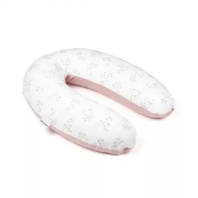 Doomoo - Perna mare pentru gravide si bebelusi 3 in 1, bumbac organic Buddy Spring Pink