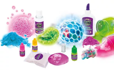 Experimente geniale - Laboratorul de slime	fluorescent