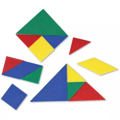 Tangram in 4 culori - Learning Resources