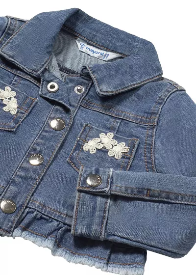 Geaca blugi - albastru - volane - Mayoral  4 ani