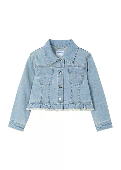 Geaca blugi - bleu - volane - Mayoral 