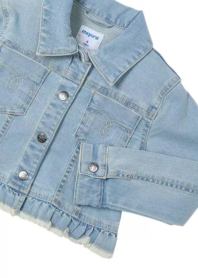 Geaca blugi - bleu - volane - Mayoral  6 ani