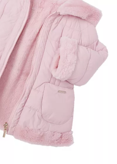 Geaca reversibila cu blanita ECOFRIENDS - Roz - Mayoral 