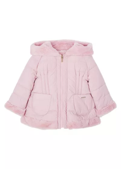 Geaca reversibila cu blanita ECOFRIENDS - Roz - Mayoral  3 ani