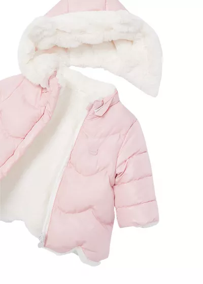 Geaca reversibila ECOFRIENDS cu blanita - Roz - Mayoral 12 luni