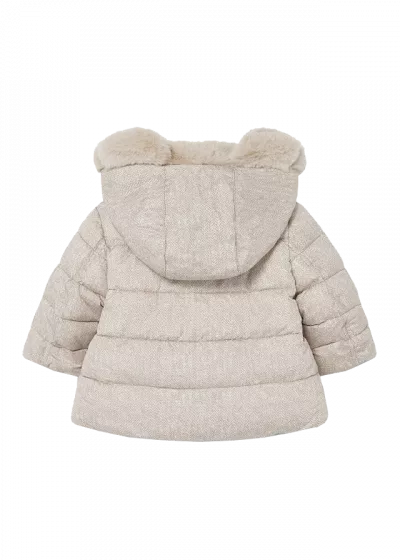 Geaca reversibila ECOFRIENDS cu urechiuse - Bej / Bleu - Mayoral 