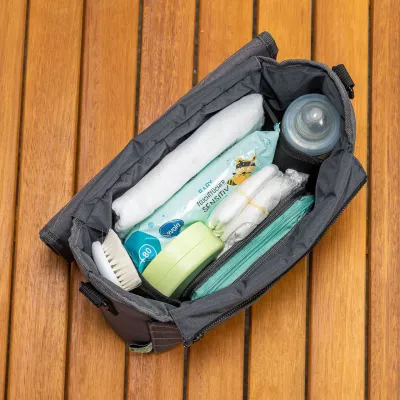 Geanta multifunctionala 2in1, cu aleza pentru schimbat scutecul bebelusului, din plastic reciclat, Reer Growing Organiser Bag 84071