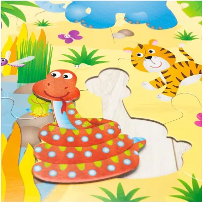 Giant Floor Puzzle: Jungla (30 piese)