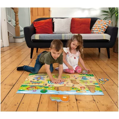 Giant Floor Puzzle: Parcul de distractii (30 piese)