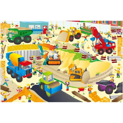Giant Floor Puzzle: Santierul (30 piese)