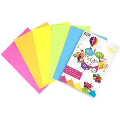 Hartie colorata neon A4 (40 coli)