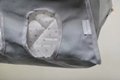 Incababy - Legan multifunctional bebelusi, 0 luni - 3 ani (20 kg), testat TÜV Rheinland, Grey Stars FW