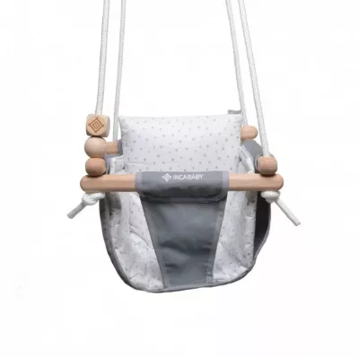 Incababy - Legan multifunctional pentru junior, 1-5 ani (30 kg), testat TÜV Rheinland, Grey Stars