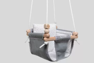 Incababy - Legan multifunctional pentru junior, 1-5 ani (30 kg), testat TÜV Rheinland, Grey Stars