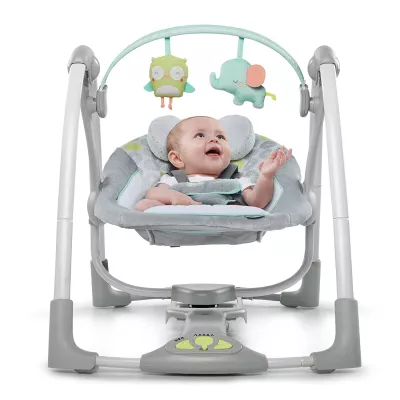 Ingenuity - Leagan portabil Swing 'n Go Portable Swin - Hugs & Hoots