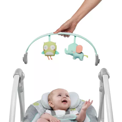 Ingenuity - Leagan portabil Swing 'n Go Portable Swin - Hugs & Hoots